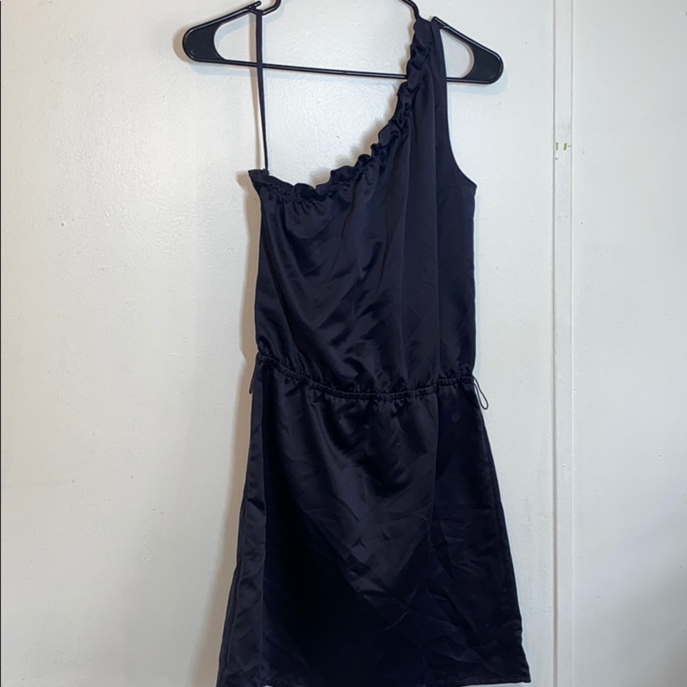 Satin One Shoulder Dress